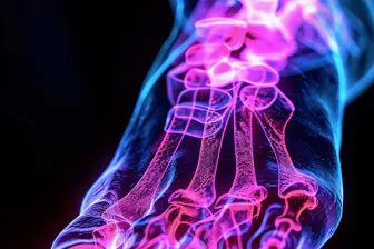 Rentgen nohy - Barevné